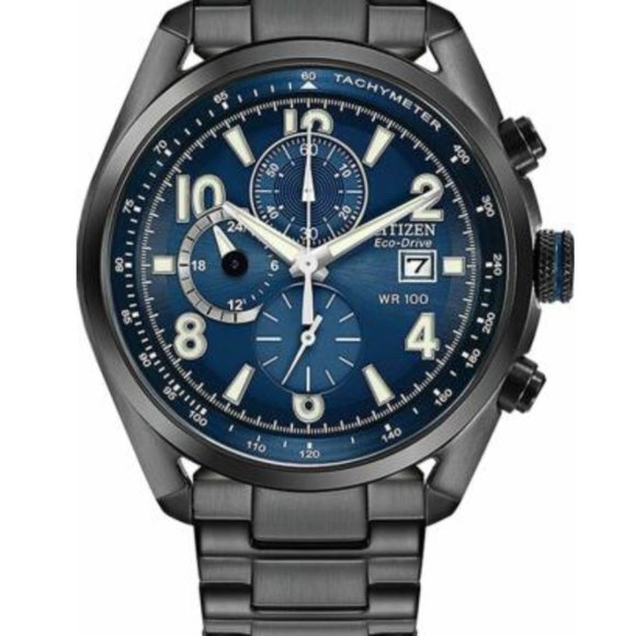 Sale! Citizen Blue Multi Dial 43mm Watch - Picture 1 of 4